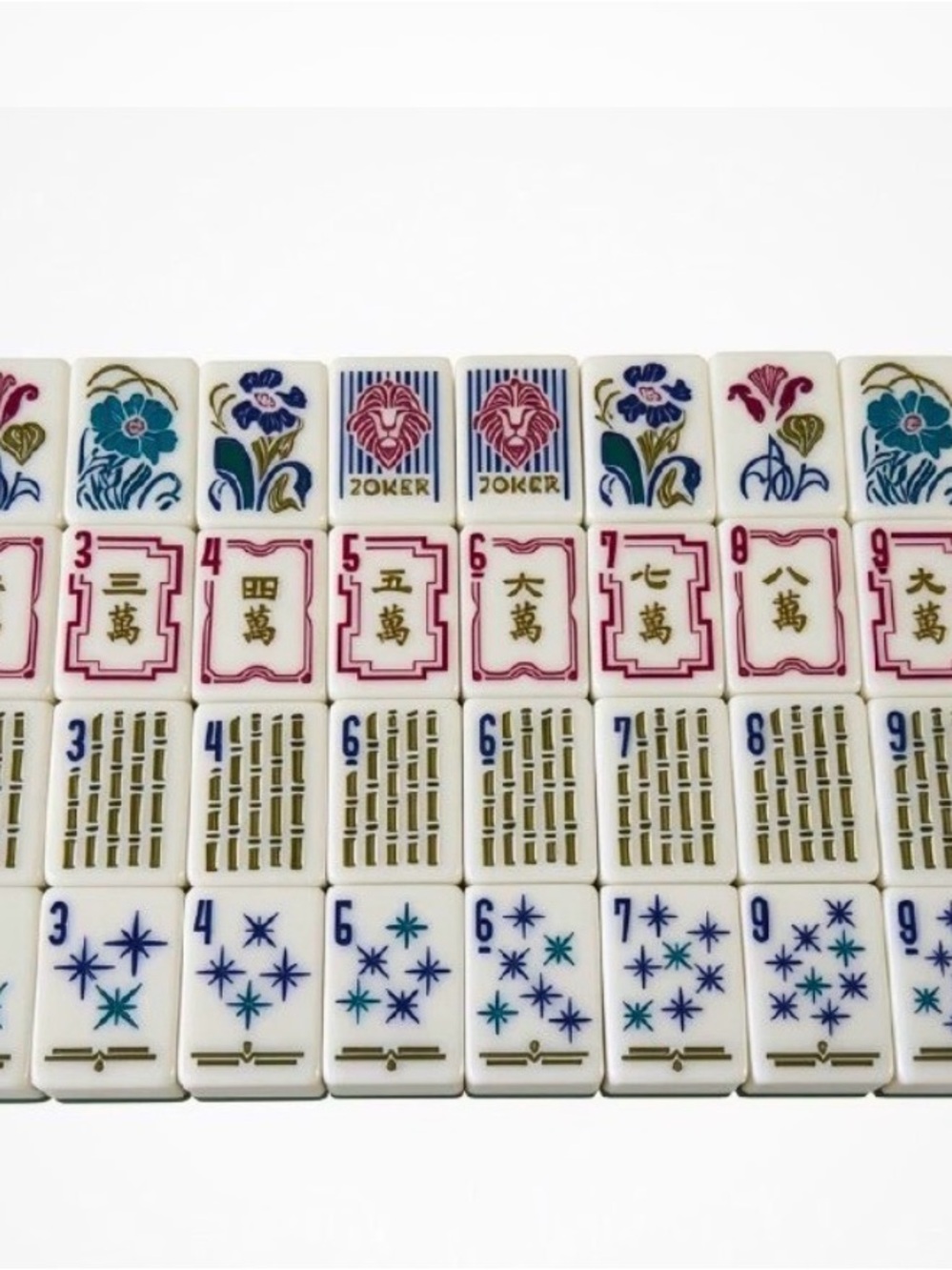 NIB sealed American Mahjong Set 160 Tiles Burgundy Art Deco Acrylic dice - Picture 2 of 14